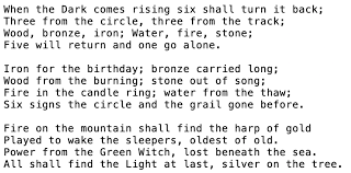The good witch season 3 finale features mayor martha reading a poem at michael and vanessa's wedding. Overly Sarcastic Productions On Twitter And Solid Poetry Sticks With You I Haven T Read The Dark Is Rising Series In A Decade And A Half But I Still Remember A Good Chunk