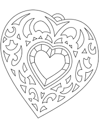 Cartoon heart with flowers 2. Heart Shaped Medallion Coloring Page Shape Coloring Pages Love Coloring Pages Heart Coloring Pages