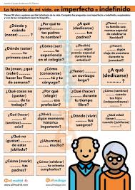 Actividad Para Practicar El Contraste Entre Imperfecto E Indefinido Ejercicios Para Aprender Espanol Ejercicios De Espanol Actividades Para Clase De Espanol