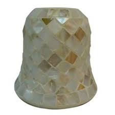 Portfolio 5 1 In H 5 75 In W Mosaic Art Glass Bell Pendant Light Shade Lowes Com
