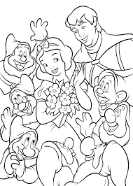 Snow white, the seven dwarfs, the queen and the mirror are back to tell the timeless classic fairy tale. Snow White And The Seven Dwarfs Coloring Pages Coloring4free Coloring4free Com