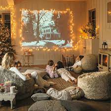 4 Steps To Start An Amazing Family Movie Night Tradition Cozy House Christmas Living Rooms Family Room Design