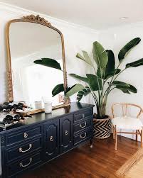Antique Black And Gold Mirror Home Decor House Decoration Apartment Theraphy Luxury Bohemian Luxe Plants Black Dresser Go Gold Home Decor Gold Bedroom Decor Luxurious Bedrooms