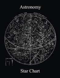 Astronomy Star Map Chart Dot Grid 5mm Spacing Notebook
