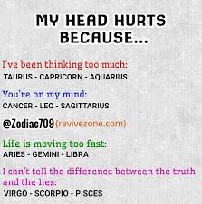 Pros of the cancer and sagittarius relationship: My Head Hurts Zodiac Signs Aries Taurus Gemini Cancer Leo Virgo Libra Scorpio Sagittarius Zodiac Memes