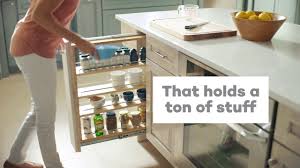 kraftmaid base filler pull out youtube
