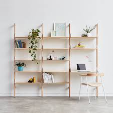 Shop wayfair for the best desktop bookcase. Branch 3 Shelving Unit With Desk Storage Gus Modern