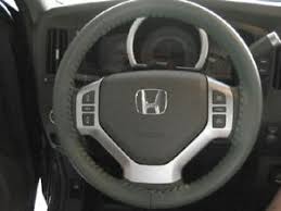 Details About Charcoal Genuine Leather Steering Wheel Cover For Honda Wheelskins Size C