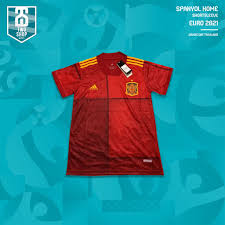 The 2021 uefa european championship will be the 16th edition of the tournament and will be. Jersey Bola Spanyol Home Euro 2021 Grade Ori Shopee Indonesia