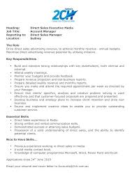 Start your new career right now! Application Letter Key Account Manager