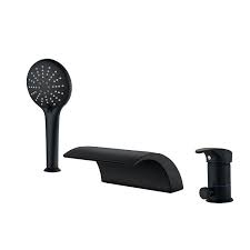 Get it as soon as thu, jul 22. Waterfall Black Brass Bathtub Faucet With Handheld Shower 3 Piece Set
