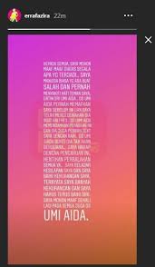 Února 1974), známá profesionálně jako erra fazira , je malajská herečka, zpěvačka, modelka, televizní moderátorka , filmová producentka a bývalá královna krásy, která byla korunována na miss malajsie. Saya Telah Mengecewakan Dia Buat Kali Ke 3 Erra Fazira Mohon Maaf Kepada Umie Aida Mahu Hentikan Perbalahan Gempak