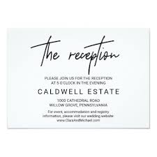 Whimsical Calligraphy Wedding Reception Card Zazzle Com Wedding Reception Cards Reception Card Wedding Calligraphy