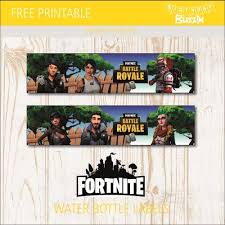 Free Printable Fortnite Happy Birthday Cards Free Printable Fortnite Water Bottle Labels Birthday Buzzin Party Printables Free Water Bottle Labels Birthday Water Bottle Labels Free