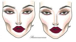 how to dramatic face chart makeup tutorial