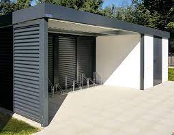 Bicycle Shelter Bicycle Housing Bicycle Stand From Siebau Bicycle Gardengarageideasback Arka Bahceler Modern Evler Modern