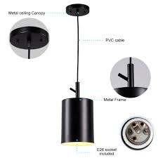 Our pendant light shades come in a range of styles, colours and shapes; Homiforce Vintage Style 1 Light Large Black Dome Pendant Light With Metal Shade In Matte Black Finish Modern Industrial Edison Style Hanging Close To Ceiling Cl2017074 Encke Black Lighting Ceiling Fans Tools Home