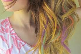 Chalk highlights can work with many different colors of hair, including dark. How To Chalk Blonde Hair Sheknows