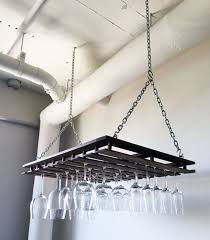 Custom Hanging Wine Glass Rack By Mfwworkshop On Etsy Hanging Wine Glass Rack Wine Glass Storage Wine Glass Hanger