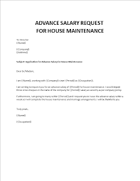 An advance cost for filing a garnishment petition is required. Kostenloses Salary Advance Request Letter Sample