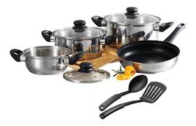 Tiendas de mesa y cocina especializadas en la distribución de productos para el hogar. Bateria Cocina Acero Inox Induccion Utensilios Tramontina Mercado Libre