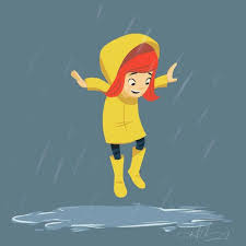 Kurt Chang Cartoon Madchen Unhoflich Glucklich Regen Singen Im Regen Gelb Regen Gif Animationen Lustig Illustration Cartoon Kunst Animation