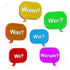 Speech Bubbles Con El Texto Aleman Wann Era Wo Wie Warum Wer Traducir Cuando Que Donde Como Por Que Quien Fotos Retratos Imagenes Y Fotografia De Archivo Libres De Derecho Image 18565779