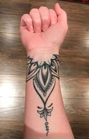 The needle and thread wrist tattoo. Pin By Nicola On Mandala Wrist Tattoo Wrist Tattoos Mandala Wrist Tattoo Tribal Tattoos