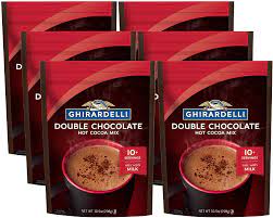 Swiss miss milk chocolate hot cocoa mix canister (76.5 oz.) sponsored. Ghirardelli Double Chocolate Premium Hot Cocoa 10 5 Ounce 6 Per Case Grocery Gourmet Food Amazon Com