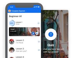 Image of Busuu app interface