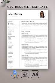 25+ resume templates for google docs free download. Google Docs Resume Template Modern Resume Template 1 2 Page Etsy In 2021 Resume Template Resume Template Word Teacher Resume Template