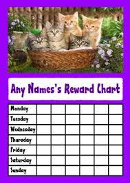 Amazon Com Cats In A Basket Star Sticker Reward Chart