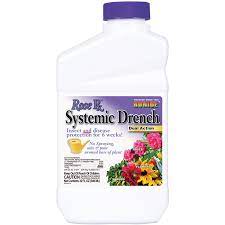 There is no messy spraying, just pour along the base of the plant. Rose Rx Systemic Drench Wasco Nursery