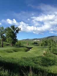 Hole 1 Par 5 575 Yds Fossil Trace Golf Club Colorado Golf Table Mountain Cottonwood