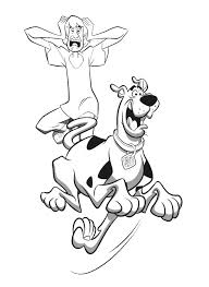 Disegno Di Scooby Doo E Shaggy Rogers Da Colorare Per Bambini