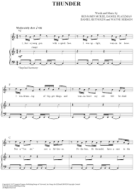 Imagine Dragons Thunder Sheet Music Notes Chords Clarinet Sheet Music Cello Sheet Music Flute Sheet Music
