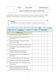 Koleksi bahan bantu belajar (bbm): Contoh Soalan Questionnaire Soalan Aa