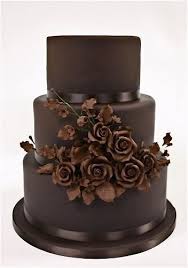 3 Tiered Chocolate Wedding Cake Fall Wedding Cakes Autumn Wedding Cakes Chocolate Wedding Cake Cake Amazing Cakes