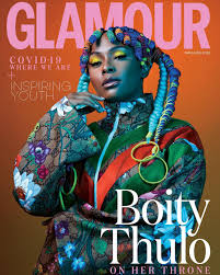 Boity's birth flower is sweet. Boity Thulo Is Owning Her Throne On The New Glamour South Africa Cover Bellanaija