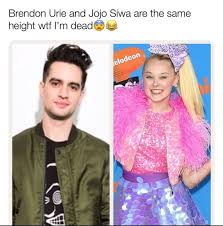 Why is jojo siwa famous? Brendon Urie And Jojo Siwa Are The Same Height Wtf I M Deadeazsa Ifunny