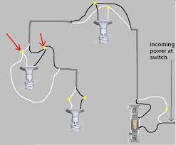 Here the complete video tutorial of wiring lights series in english, so for better understanding about series connection and series circuit current and voltage. 50253d1335968908 Help Wiring 1 Switch Controlling 2 Lights 3 Lites Daisy Chained Jpg 925 763 Wire Lights Light Switch Wiring Lights
