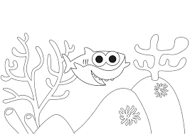 Go underwater with the shark family with this coloring page set for the super fun baby shark video. 6 Baby Shark Coloring Pages Coloring Pages