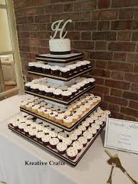 Wedding Cupcake Tower Wedding Cakes 5 Tier Holds 175 Cupcakes Black And Gold Cupcake Stand Wedding Cupcake Tower Wedding Wedding Cakes With Cupcakes