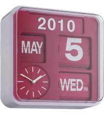 Flap Wanduhr 24x24 Cm Rot Wanduhr Wanduhren Rote Wanduhr