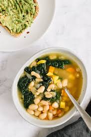 Kale And White Bean Soup With Lemon Nourished By Nutrition Recipe White Bean Soup Bean Soup White Beans