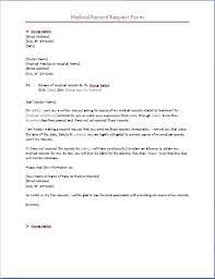 Medical Record Request Form Printable Medical Forms Letters Sheets