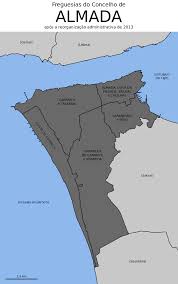 Pokemon em cova da piedade. Almada Wikipedia A Enciclopedia Livre Almada Portugal Mapa Estuario