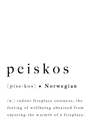 Peiskos Print Norwegian Inspirational Word Fireplace Cosiness Etsy Unusual Words Weird Words Inspirational Words