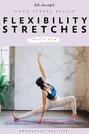 Beginner Stretch Stress Release Flexibility Workout Yoga Stretches For Beginners Beginner Yoga Class Yoga Fitness Inspiration