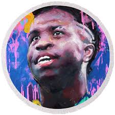 Vinicius Junior Adult Pull-Over Hoodie by Richard Day